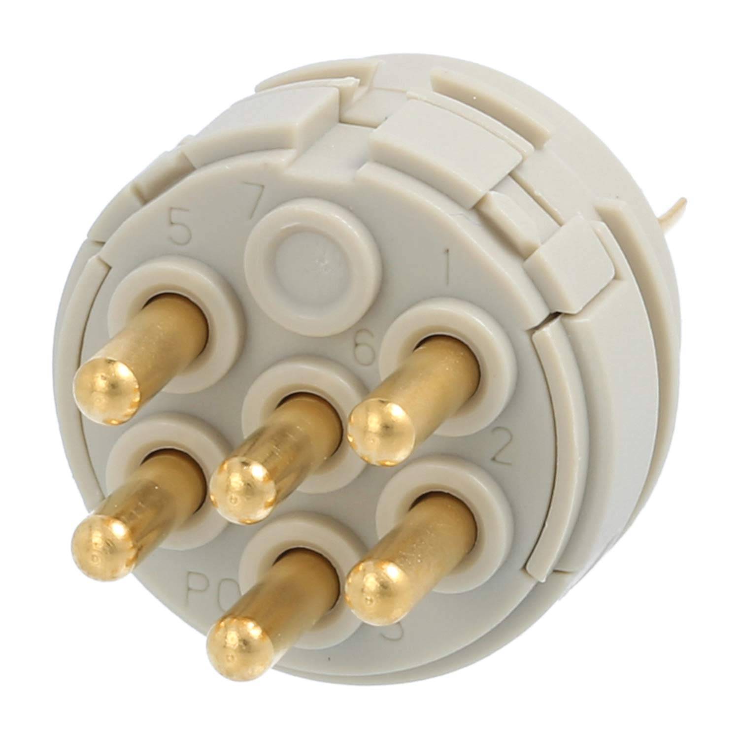 M23 RF Löt-Kontakteinsatz Stift Lötanschluss, Polzahl 6-polig 300V, 20A - 1 Stück