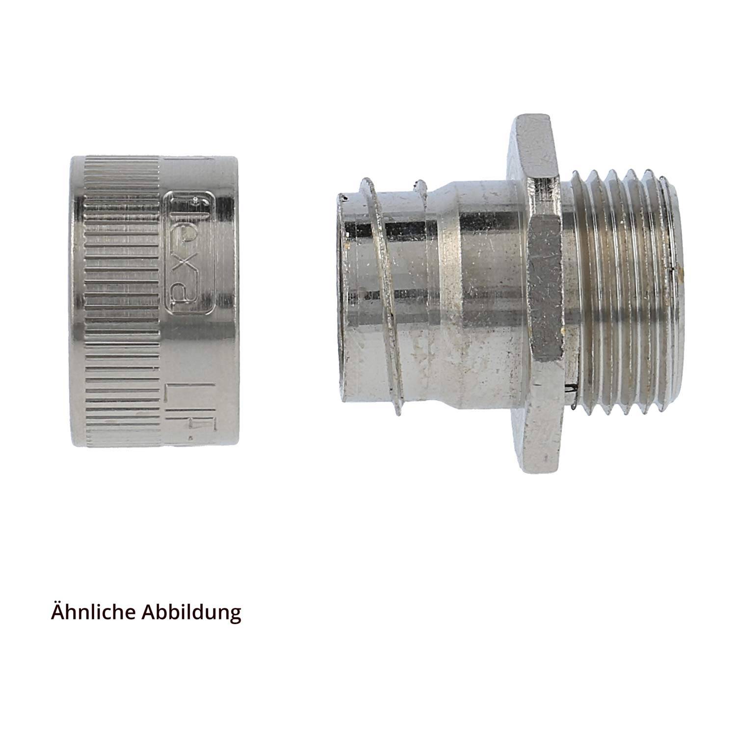 FLEXA LIF-M kl. Packung 2 Stk. Metallverschraubung gerade Gewinde M50x1,5 für Schlauch-Außendurchmesser 56,0mm für