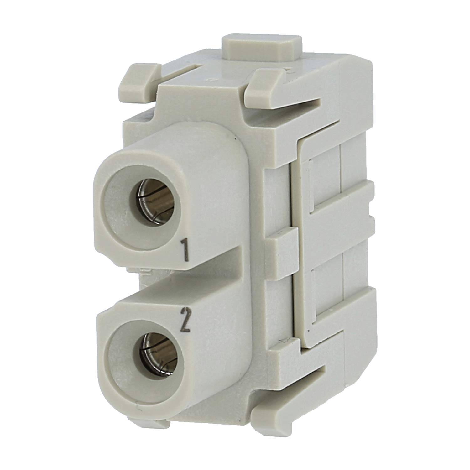 HARTING Han 40 Ampere Modul Buchseneinsatz (F) Axialschraubanschluss, 2-polig 1000V, 40A - 2 Stück