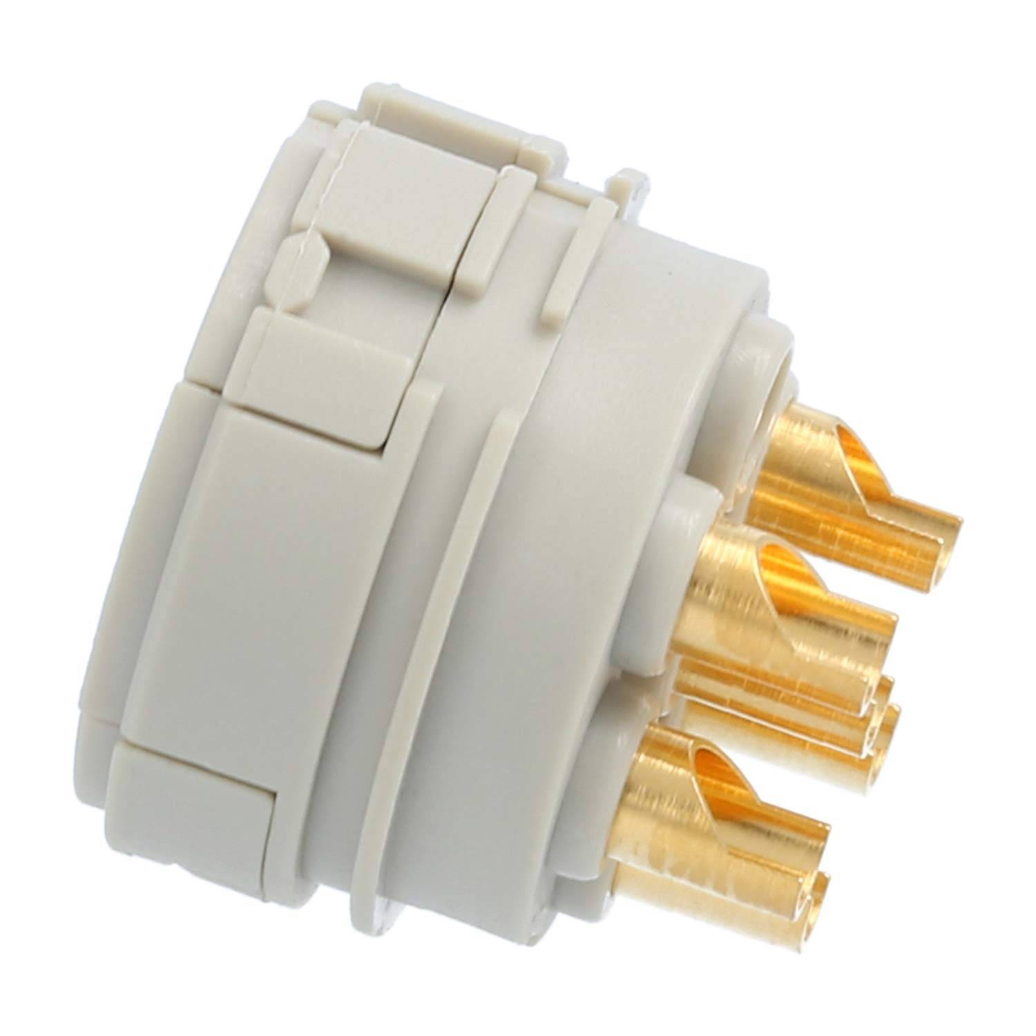 M23 RF Löt-Kontakteinsatz Buchse Lötanschluss, Polzahl 6-polig 300V, 20A - 1 Stück