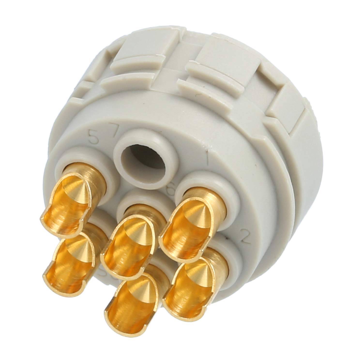 M23 RF Löt-Kontakteinsatz Buchse Lötanschluss, Polzahl 6-polig 300V, 20A - 1 Stück