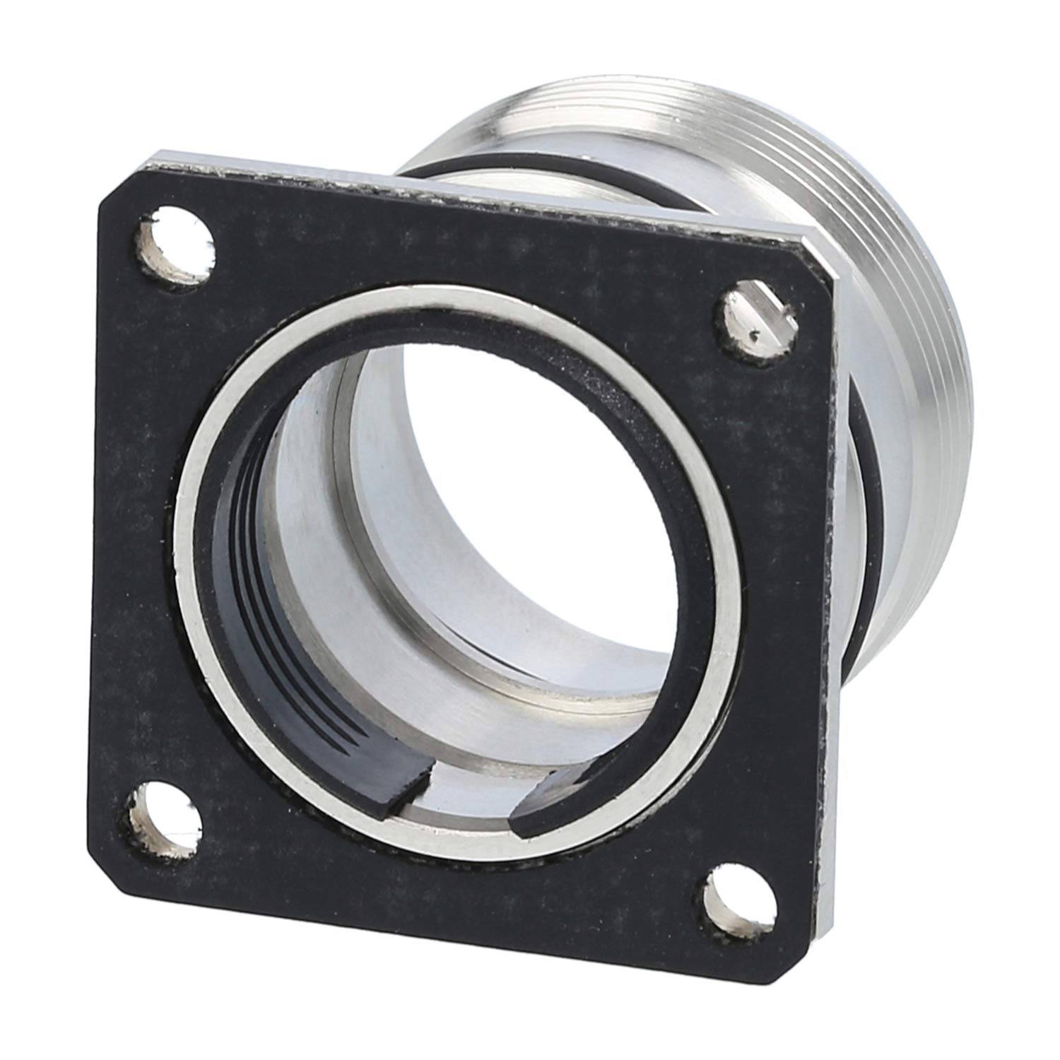 M23 RC Gerätesteckverbinder gerade Stift / Buchse Vorderwand Farbe silber - 1 Stück