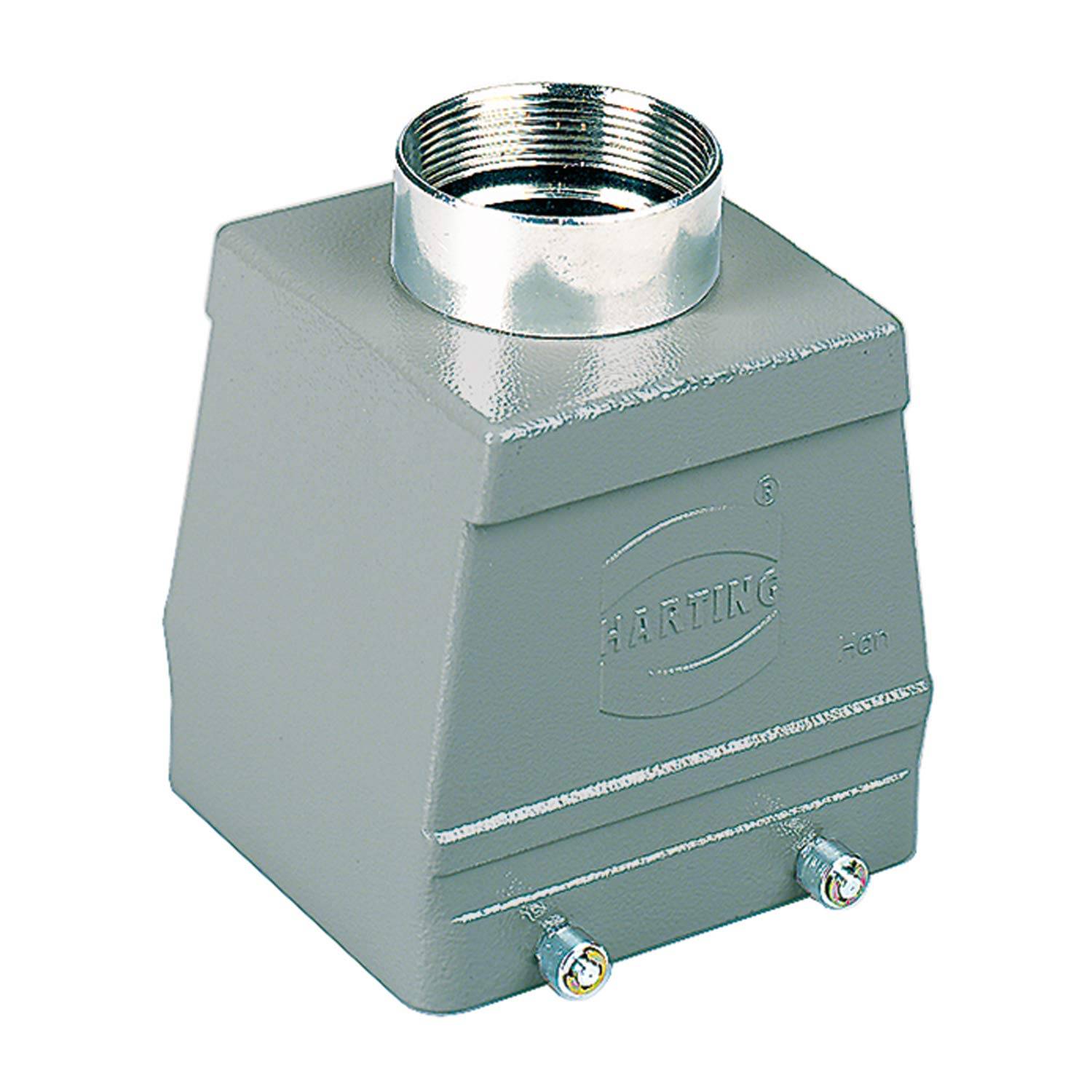 HARTING 32 B Tüllehgehäuse hohe Bauform gerader Kabelabgang PG21 Querbügel - 1 Stück