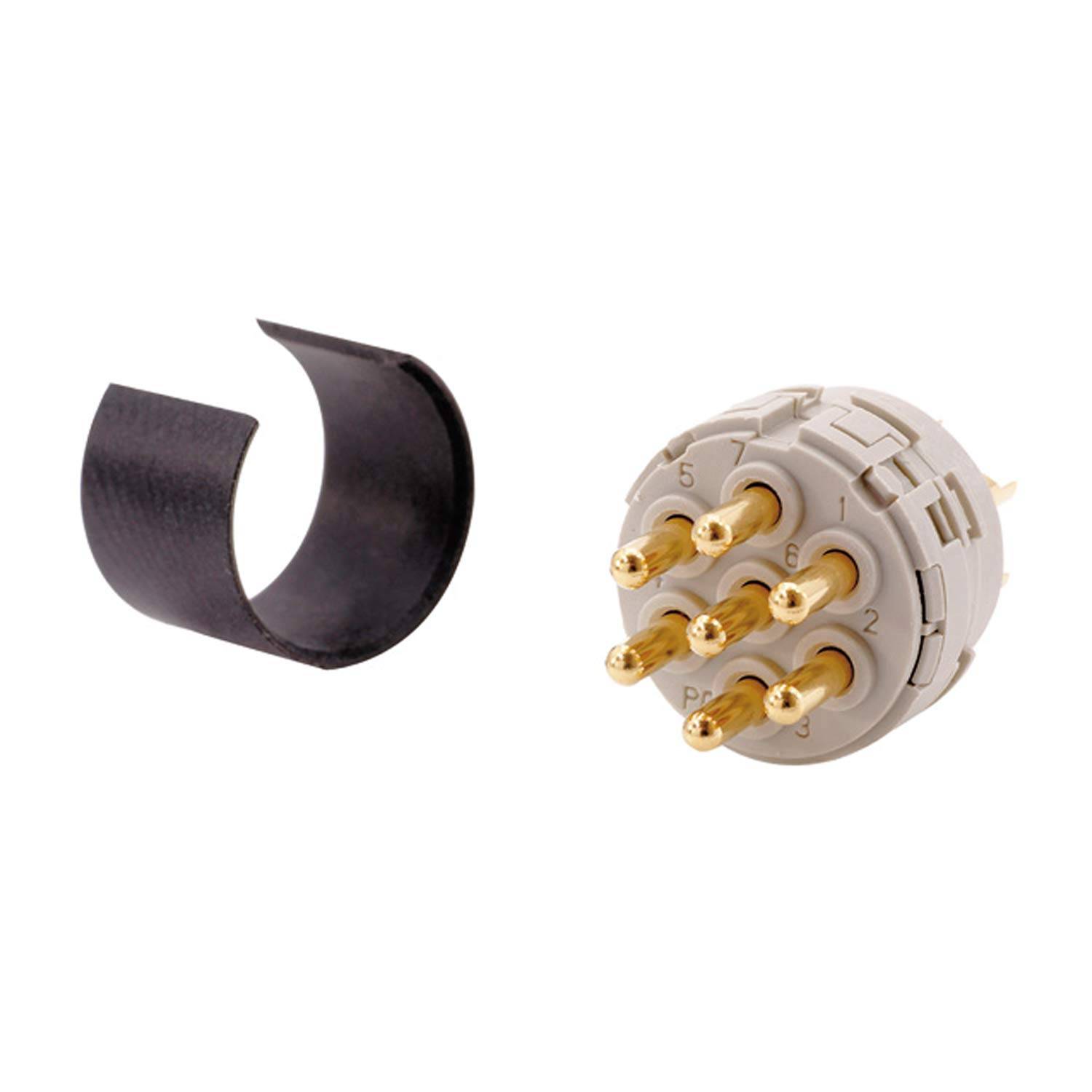 M23 RF Löt-Kontakteinsatz Stift Lötanschluss, Polzahl 7-polig 300V, 20A - 1 Stück