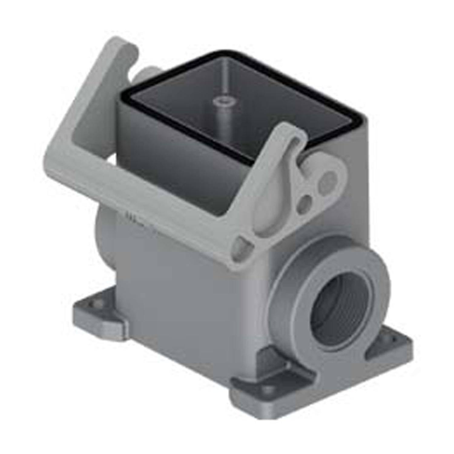 Sockelgehäuse, hoch, Größe 44.27, T-Type Kunststoff, 1 Bügel, 1xM32 seitlich - 5 Stück