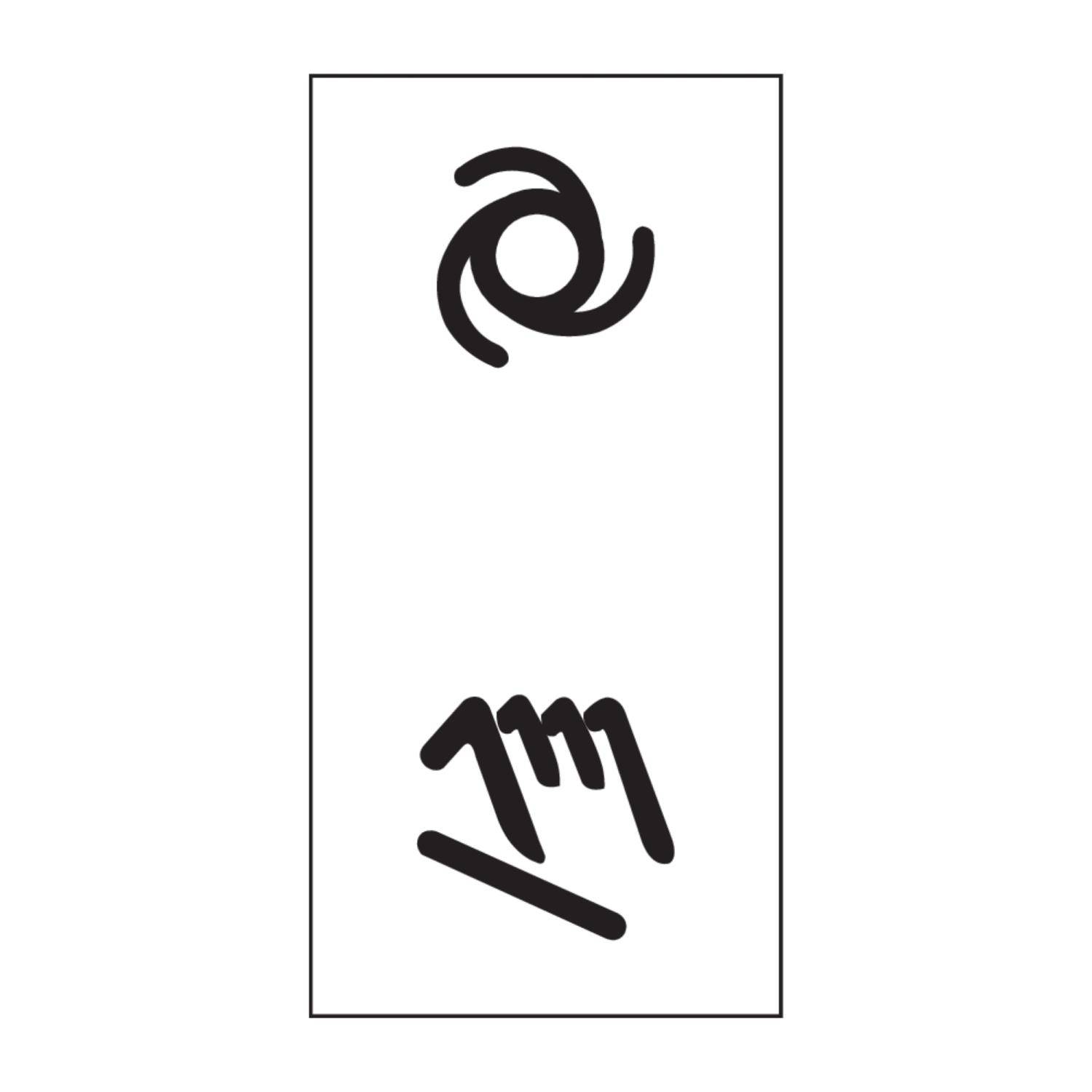 Georg Schlegel selbstklebendes Bezeichnungsschild mit Standarddruck - 10 Stück