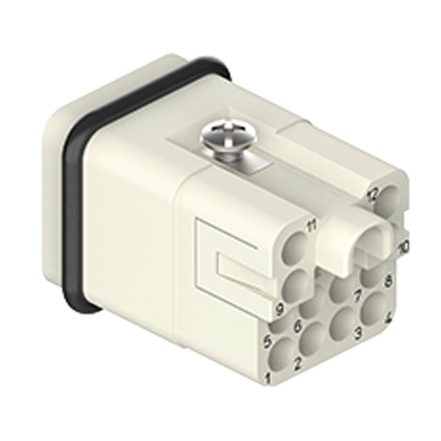 Stifteinsatz, Größe 21.21, 12P+PE, 7,5A, 250V, für CIF Q12 2.4 - 1 Stück