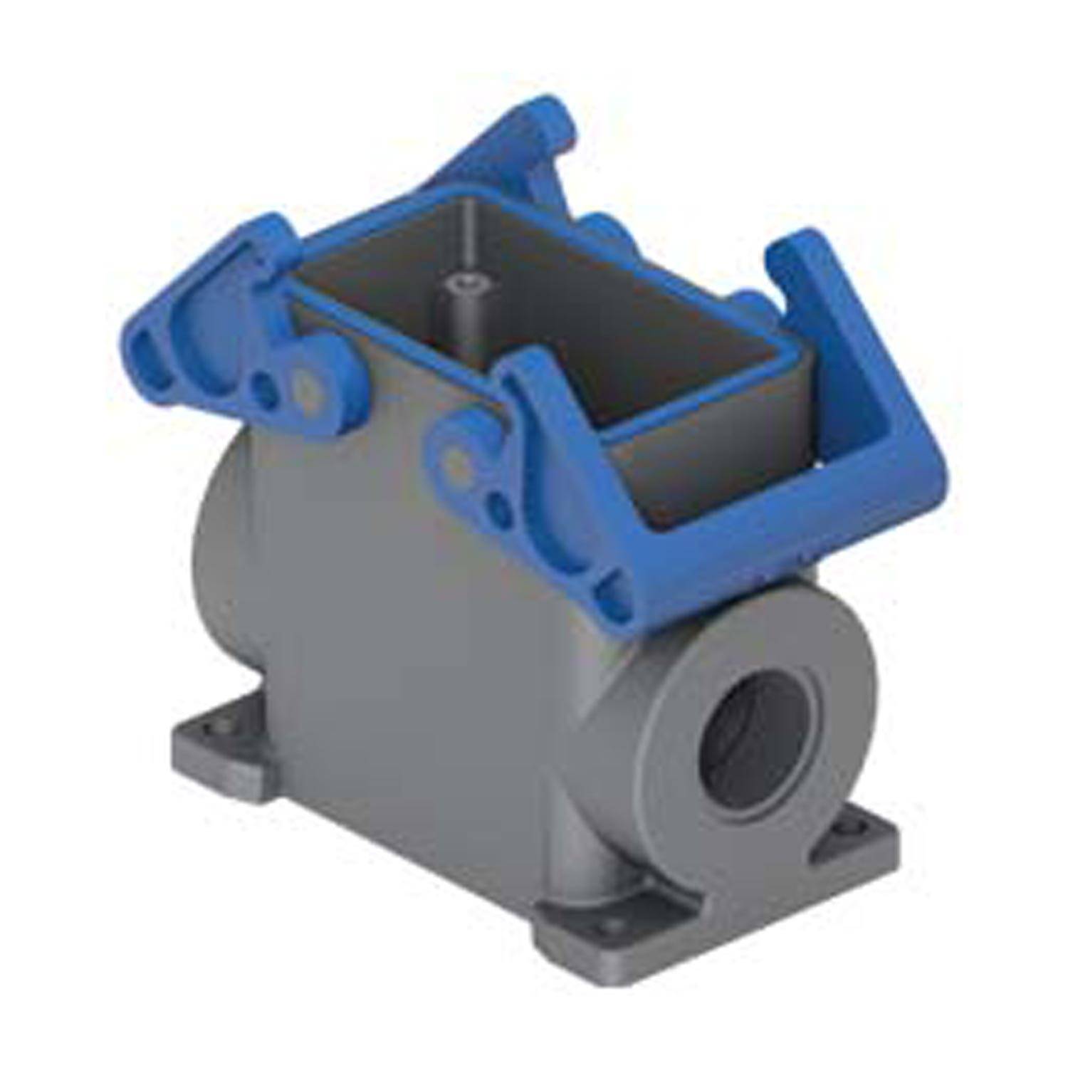 Sockelgehäuse, hoch, Größe 57.27, T-Type C Kunststoff, 2 Bügel, 1xM25 seitlich - 5 Stück