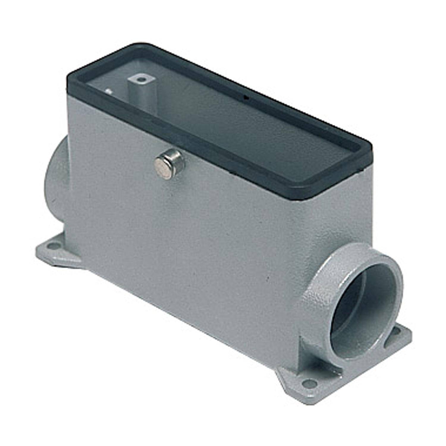 Sockelgehäuse, hoch, Größe 104.27, Zentralbügel Alu, 2 Bolzen, 2xM32 seitlich - 5 Stück