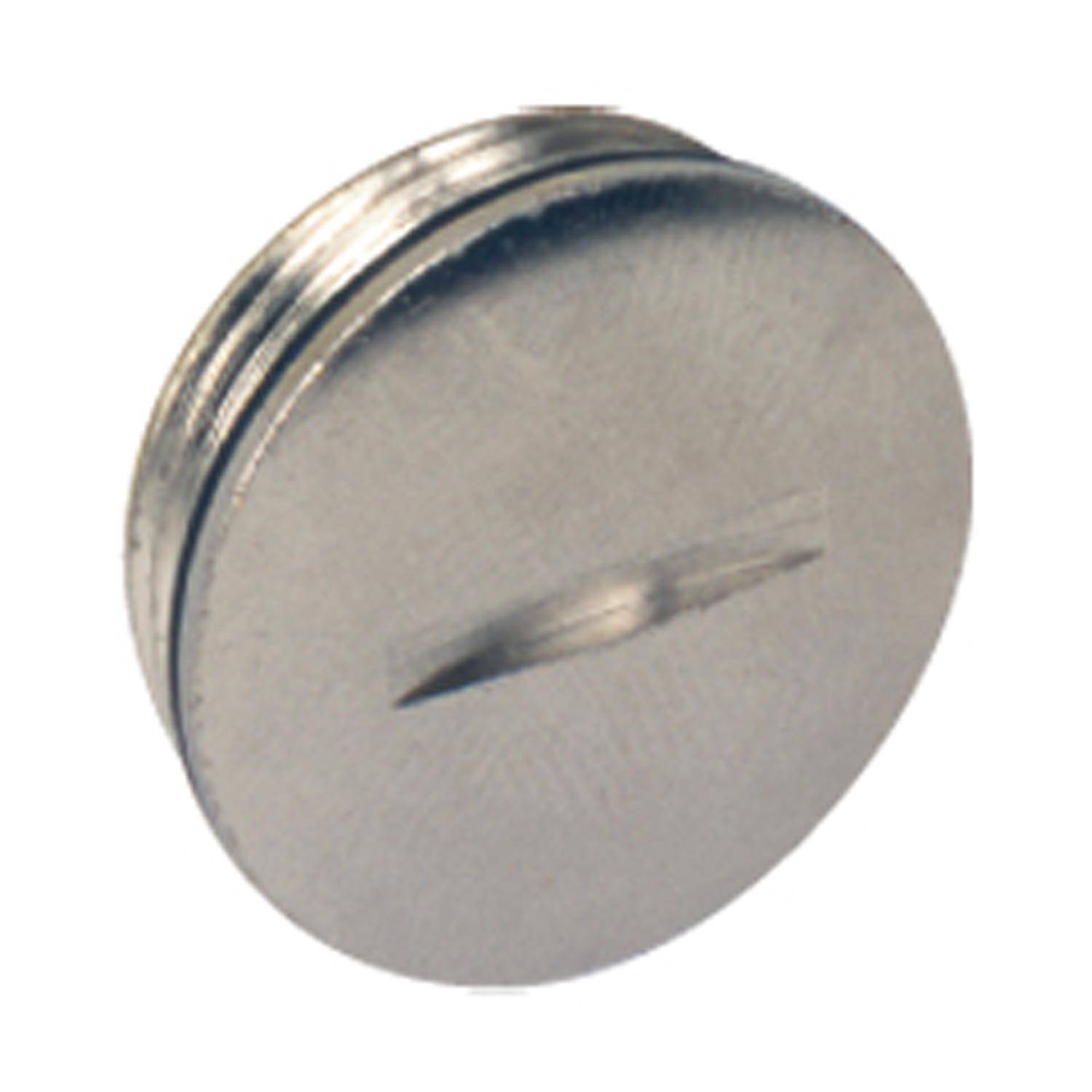 AS M40B ILME Blindstopfen, M40, Messing vernickelt, mit O-Ring Dichtung - 1 Stück