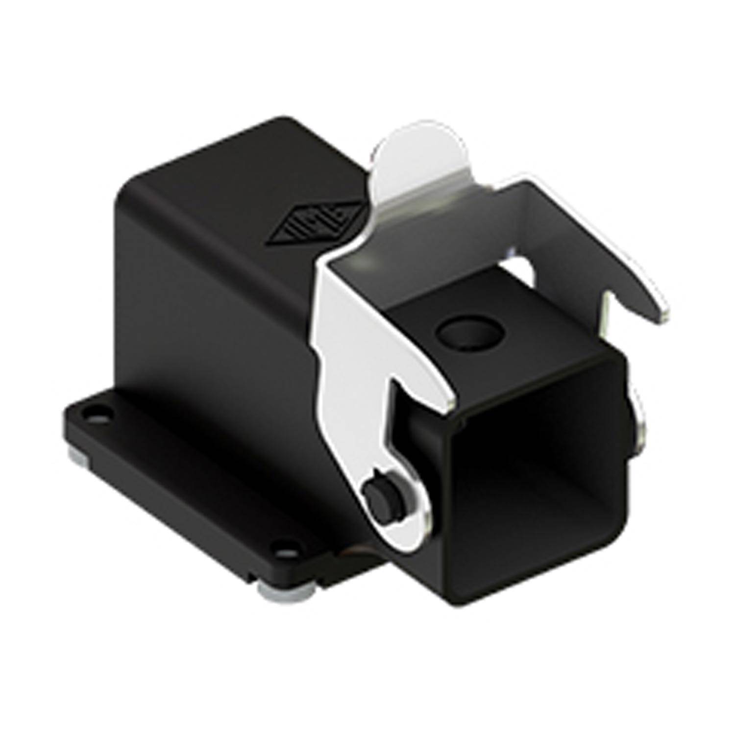 Anbaugehäuse, gewinkelt, Größe 21.21, W-Type Zink, 1 starr. Bügel Edelstahl, Größe Kabeldurchfür - 10 Stück