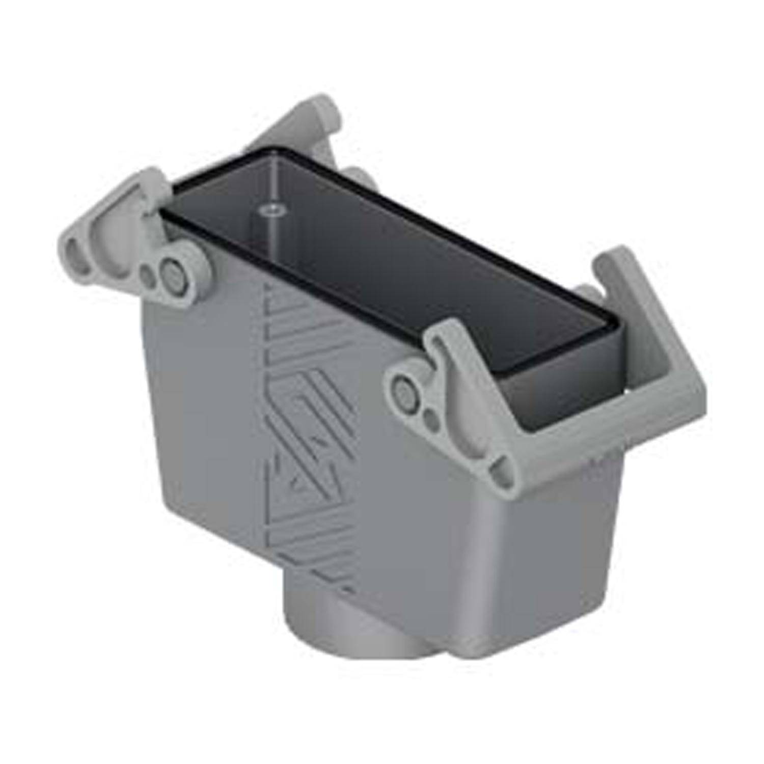 Kupplungsgehäuse, hoch, Größe 104.27, T-Type Kunststoff, 2 Bügel, 1xM32 gerade - 5 Stück