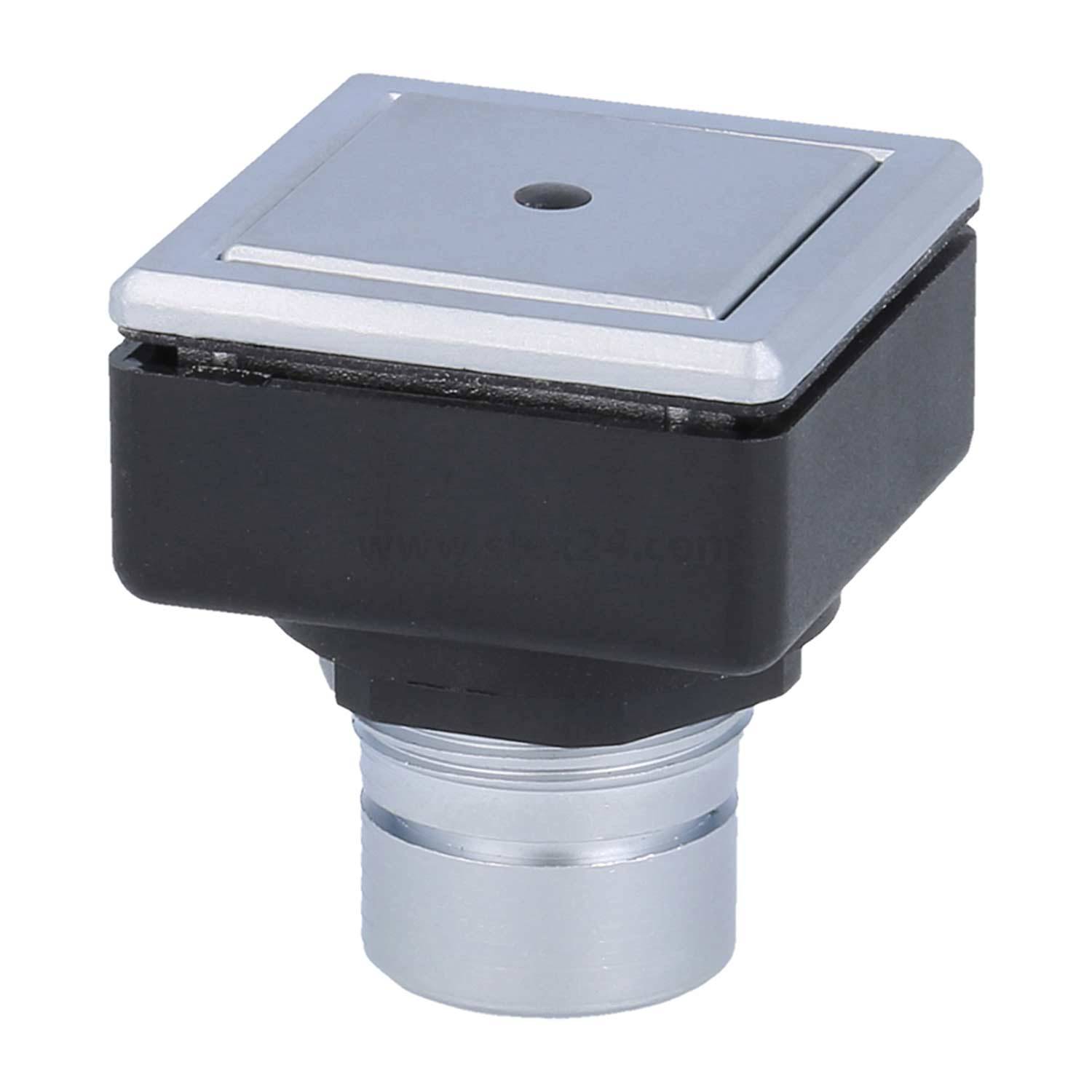Georg Schlegel Kurzhubdrücker (tastend) beleuchtbar, quadratisch, Vandalensichere Betätiger Hub 2,3mm - 1 Stück