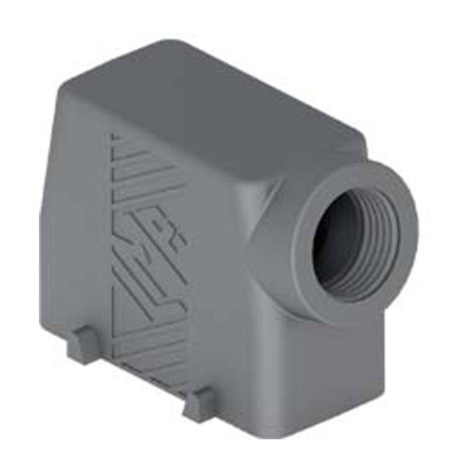 Tüllengehäuse, hoch, Größe 77.27, T-Type Kunststoff, 4 Bolzen, 1xM32 seitlich - 5 Stück