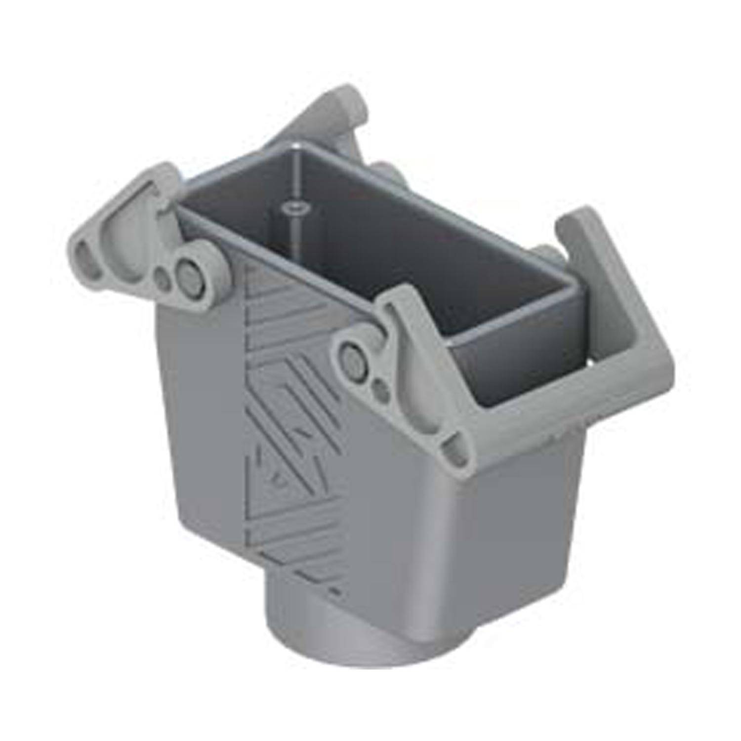 Kupplungsgehäuse, hoch, Größe 77.27, T-Type W Kunststoff, 2 Bügel, 1xM32 gerade - 5 Stück