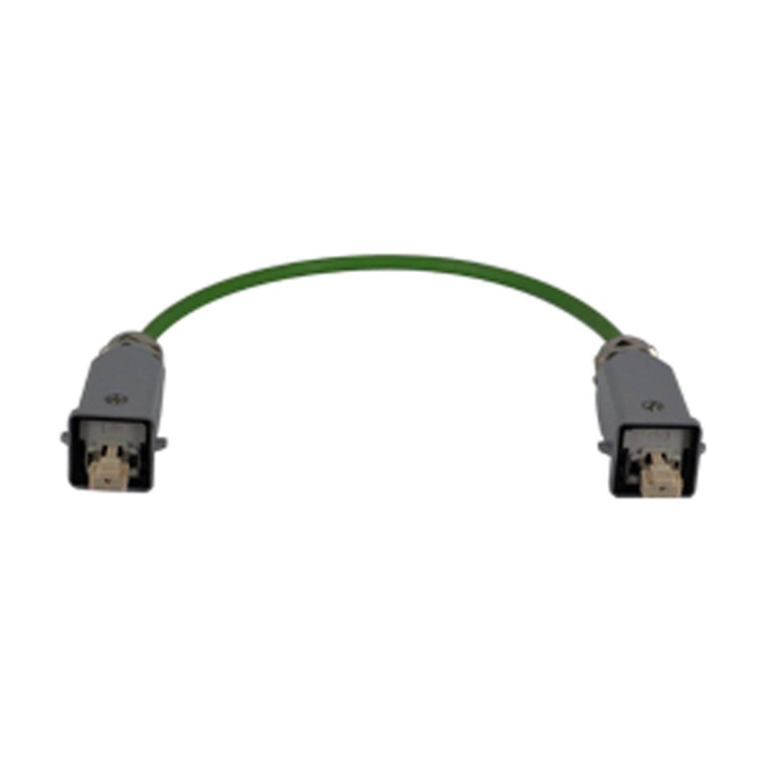 CWKA 5 J2M8 ILME Patchkabel, 5,0m, mit 2xRJ45 Einsatz CJ KM+CX 8 JM in Alu Gehäuse MKA V20 - 1 Stück