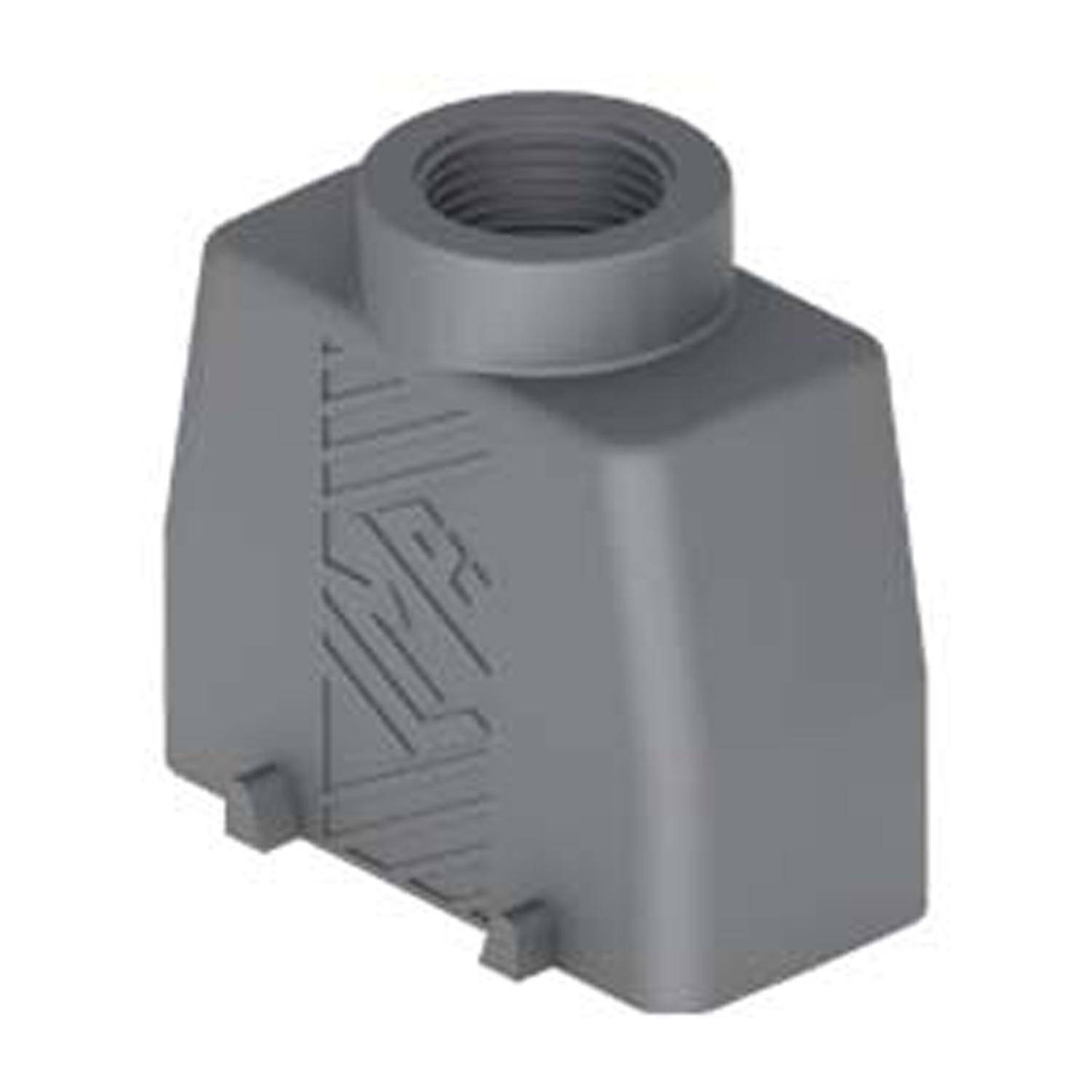 Tüllengehäuse, hoch, Größe 77.27, T-Type Kunststoff, 4 Bolzen, 1xM32 gerade - 5 Stück