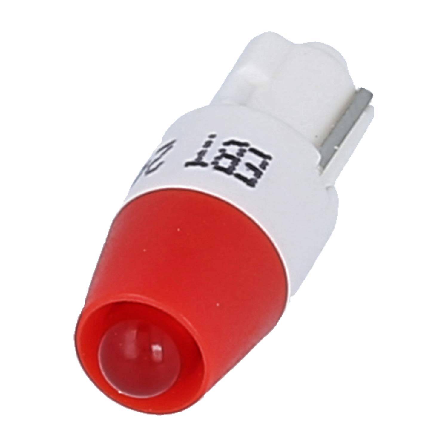 Georg Schlegel Leuchtdiode für W2x4,6d Fassung ultrahell 24V rot mit Einweggleichrichter W2x4,6d - 10 Stück