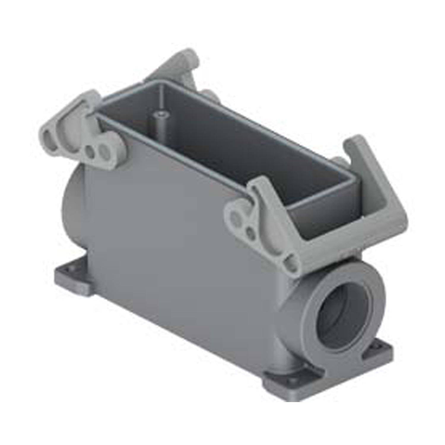 Sockelgehäuse, hoch, Größe 104.27, T-Type W Kunststoff, 2 Bügel, 1xM32 seitlich - 5 Stück