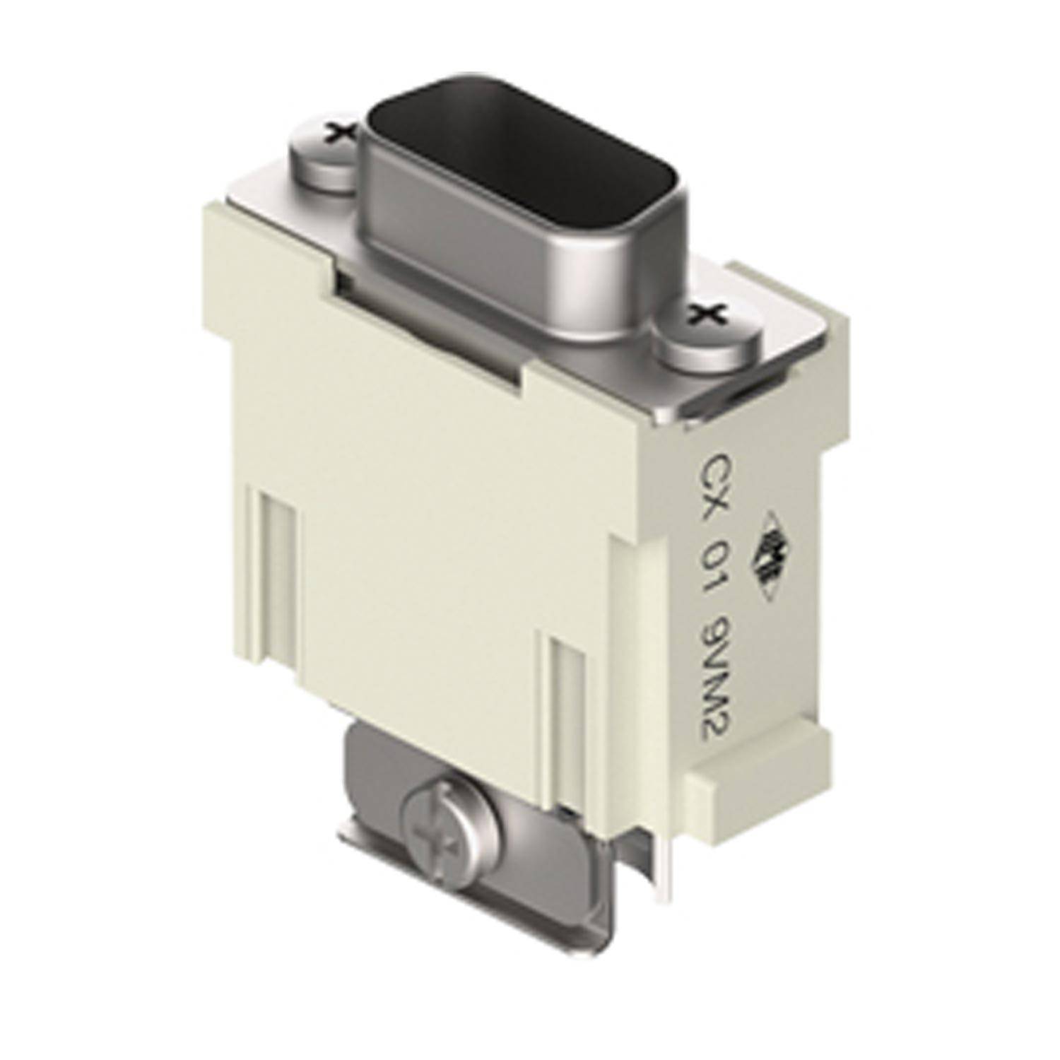 CX 01 9VM2 I.L.M.E. Stifteinsatz, MIXO, 1ME, 9P+GND, Crimpanschluss, 5A, 50V, D-SUB, doppelte Kabeleinführung - 1 Stück