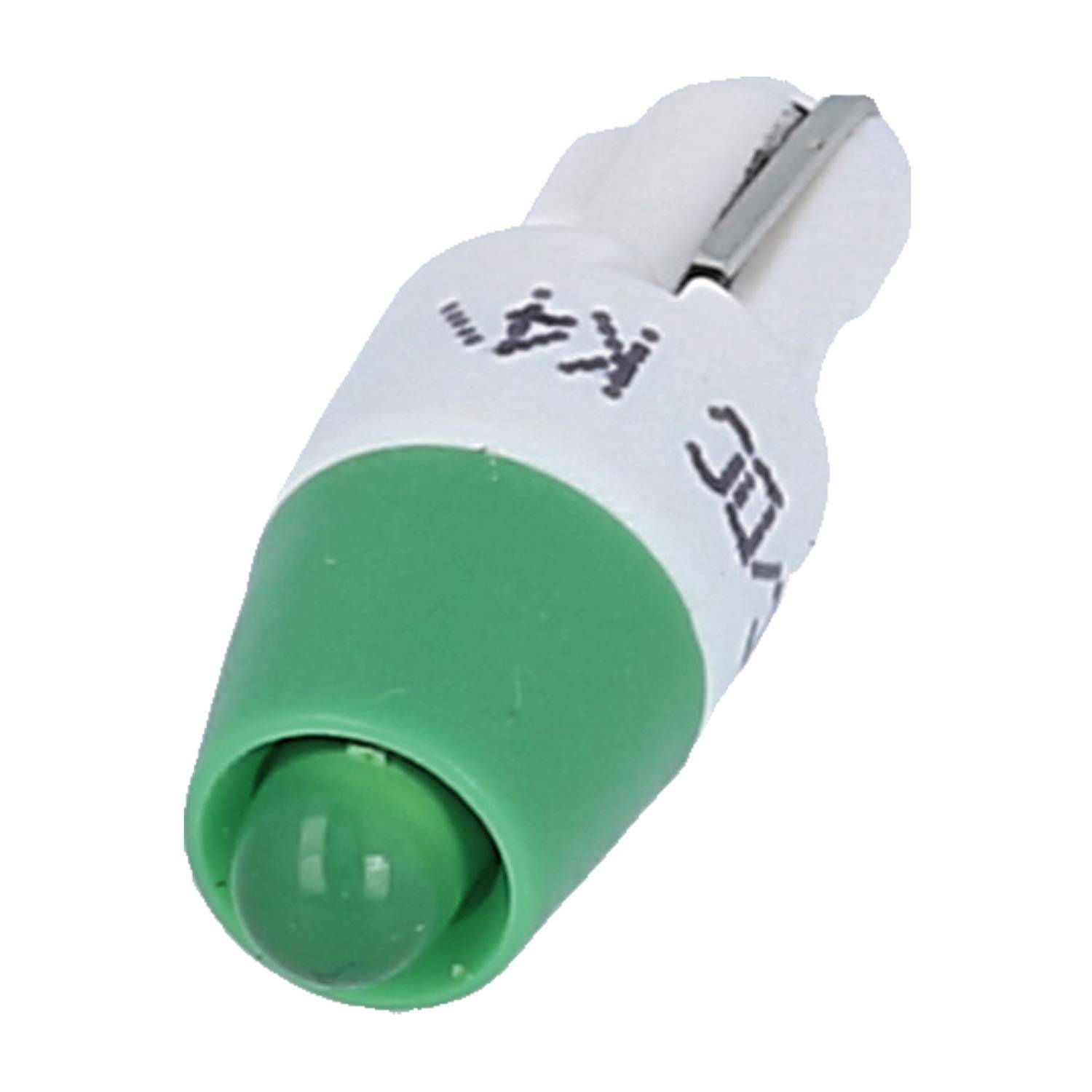 Georg Schlegel Leuchtdiode für W2x4,6d Fassung ultrahell 24V grün mit Einweggleichrichter W2x4,6d - 10 Stück