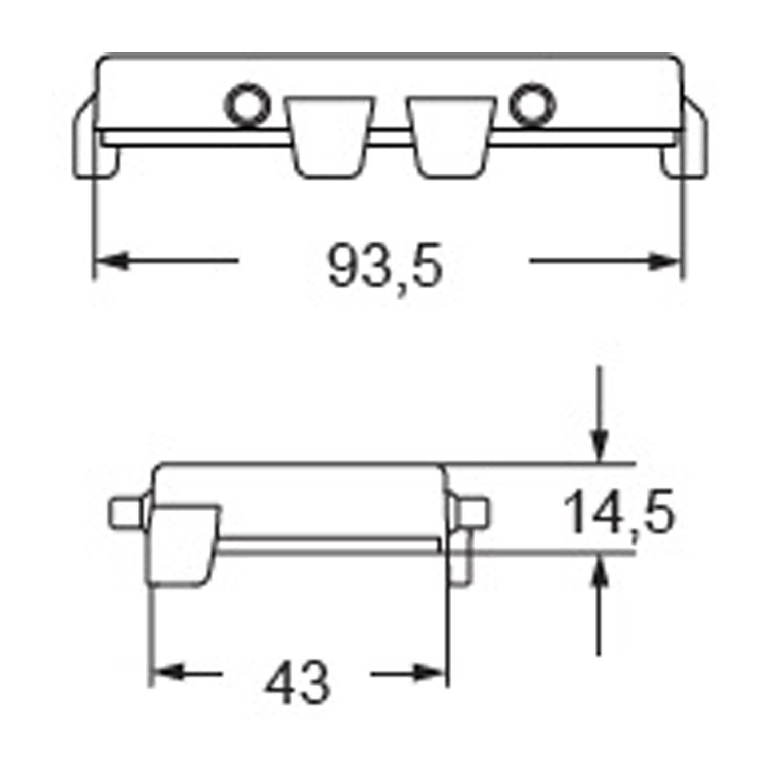 Schutzdeckel, Größe 77.27, E-Xtreme Alu, 4 Bolzen, Öse - 1 Stück
