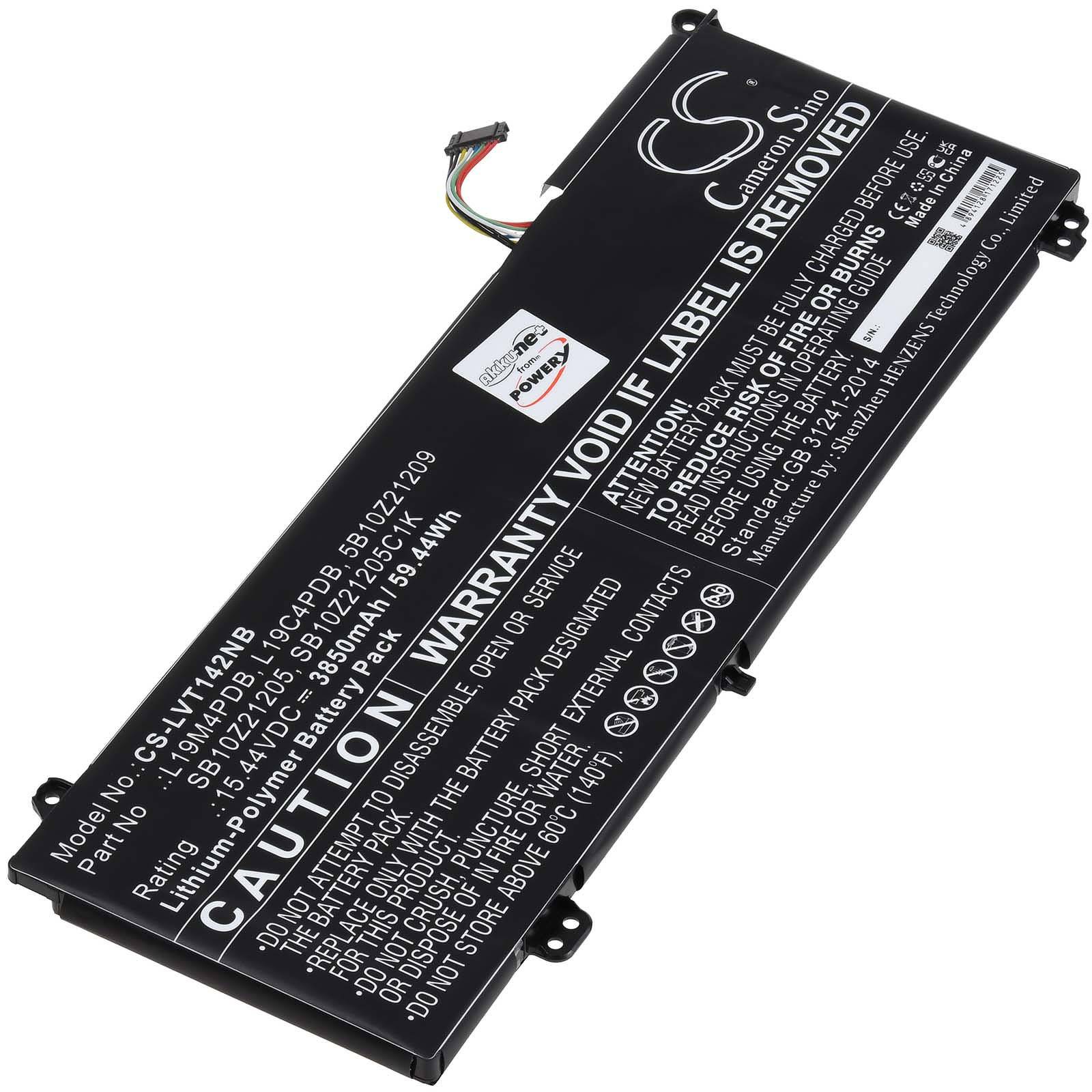 Rechteckiger Lithium-Ionen-Akku für LG-Laptops, gekennzeichnet mit Warntext zur Garantieverlust bei Entfernung. Modell: GSLE741XL.