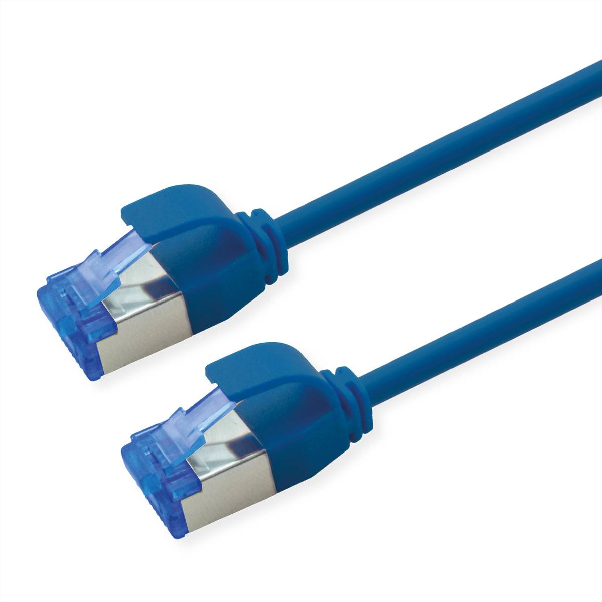 ROLINE Patchkabel Cat.6A (Class EA) S/FTP (PiMF), LSOH, PoE, blau, 1 m