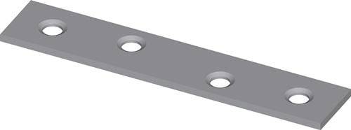 HOHAGE Verbindungsblech L.50 mm B.15 mm S.1,8 mm Stahl blau chromatiert - 525045