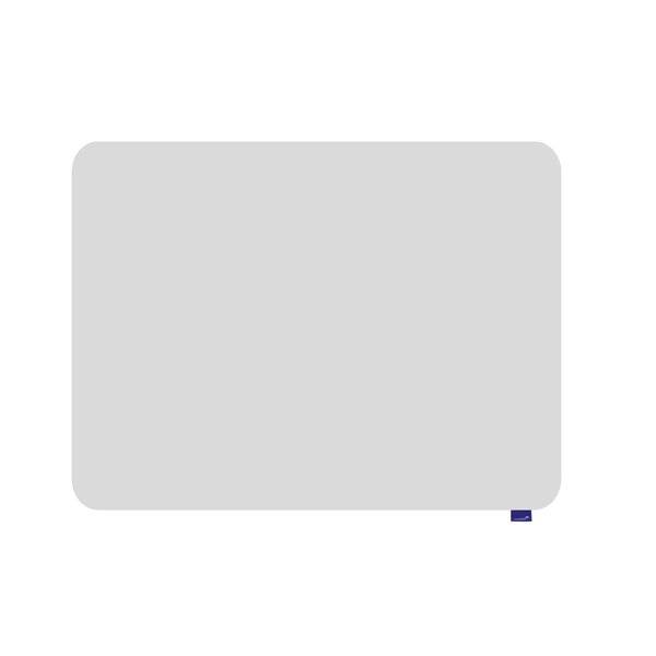 Ein schlicht hellgraues Icon mit abgerundeten Ecken auf weißem Hintergrund, das an eine leere Karte oder einen leeren Bildschirm erinnert, mit einem kleinen blauen Reiter in der unteren rechten Ecke.