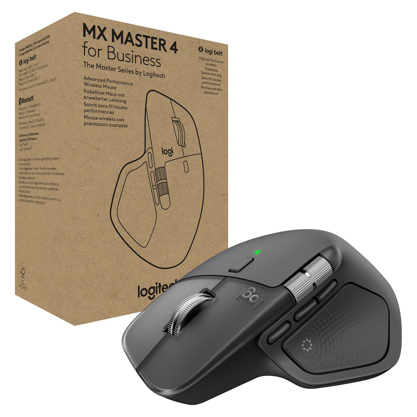 Logitech MX Master 4 for Business mouse Eingabe / Ausgabe Mäuse & Tastaturen