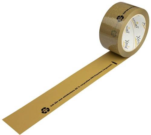 Klebeband Breite 50mm Länge 100m Stärke 37µ braun recyceltes PET TRANSPAK