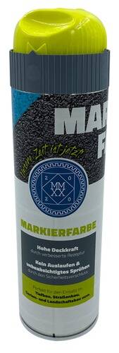 Eine Flasche mit der Aufschrift „Markierfarbe