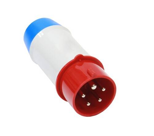 CEE-Adapter, CEE-Stecker 32 A, 5-polig, Schutzkontakt-Kupplung 230 V