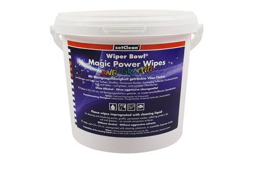 Feuchte Reinigungstücher,Spendereimer 72 Tücher Magic Power Wipes