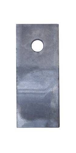 Eine Nahaufnahme eines Metallblechs mit einem kreisförmigen Loch in der Nähe der Oberkante. Die Oberfläche ist reflektierend und leicht strukturiert, was auf industrielle Verwendung hindeutet.