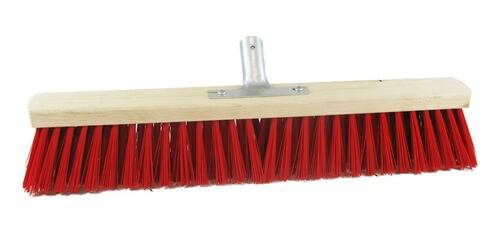 Saalbesen, Elaston, 5 x 40 Reihen, 800 mm, mit Metallstielhalter, Flachholz