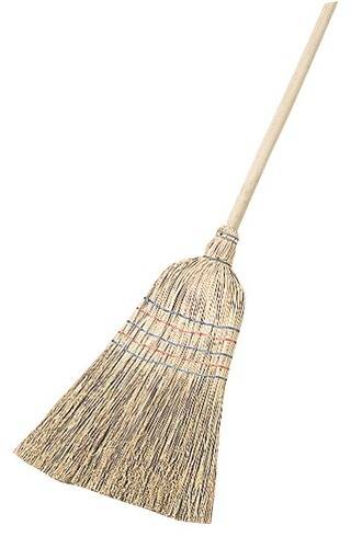 Reisstrohbesen mit Stiel, 5-Naht