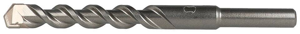 Nahaufnahme eines Stahlbohrers, der seine spiralförmigen Nuten und die scharfe Schneidkante zeigt, die für präzises Metallbohren ausgelegt ist.