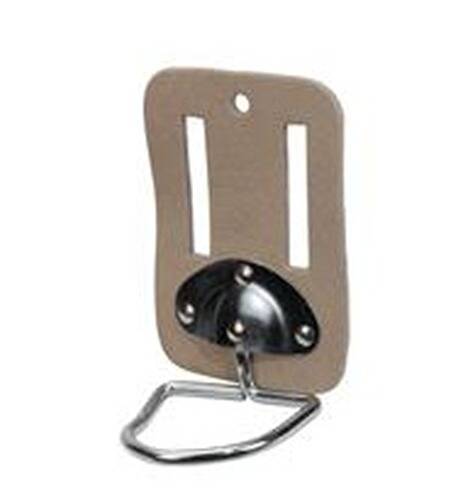 Hammerhalter aus Leder, mit beweglicher Metallöse, Ø 65/50 mm