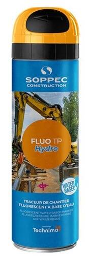 Das Bild zeigt einen Baustellen-Hintergrund mit Fokus auf einen großen, gelben Baggerarm. Der Text im Vordergrund liest 