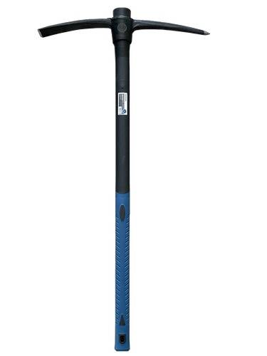 Ein blau-schwarzer Vorschlaghammer mit stabilem Griff und flachem Metallkopf, entwickelt für schwere Arbeiten und Bauarbeiten.