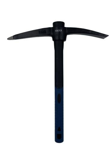MMXX Mini-Kreuzhacke mit Fiberglasstiel 38 cm, Carbonstahl, geschmiedete Hacke