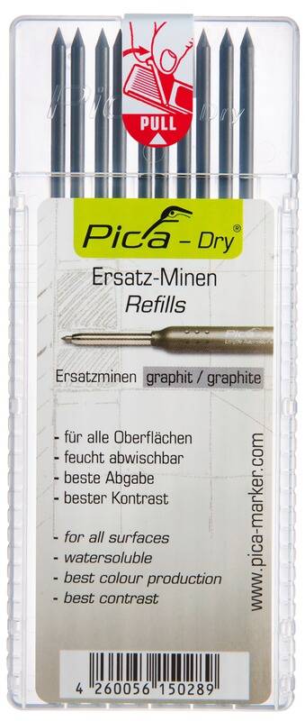 Pica Dry Ersatzminen Etui, wasserlöslich, 10 Graphitminen