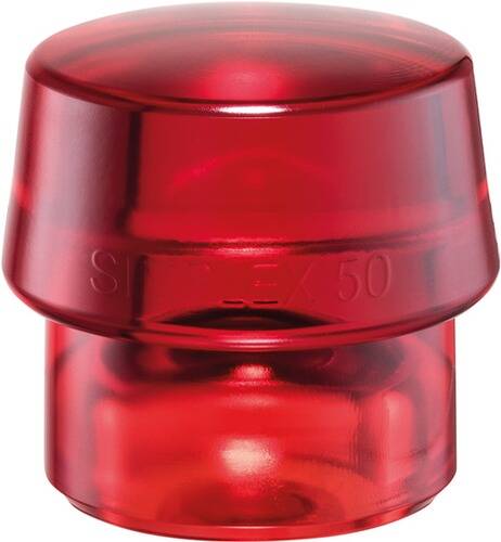 Ein rotes Industriesignallicht mit der Gravur „STI EEX 50