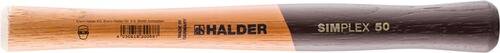Ein Holzbaseballschläger mit dem Wort 'BALDER' in schwarzen Buchstaben auf der Seite gedruckt.