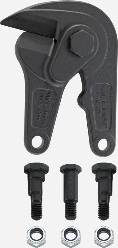 Ein Fahrzeugaufhängungskomponente mit runden Löchern und Bolzen, beschriftet mit „Made in Germany