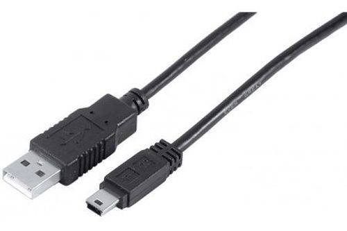 Micro USB Kabel 2.0, USB St. A / USB Micro St. A, schwarz, 1,8 m
