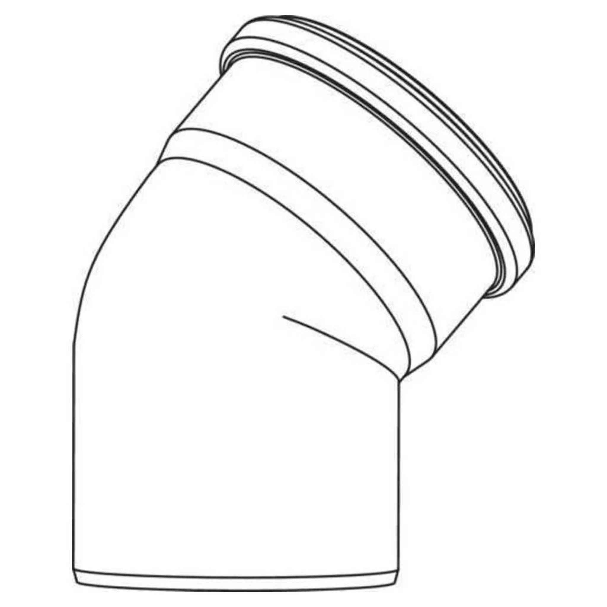 REHAU RAUPIANO PLUS Bogen, DN 110, 15 Grad, wandverstärkt, 1 Stk.