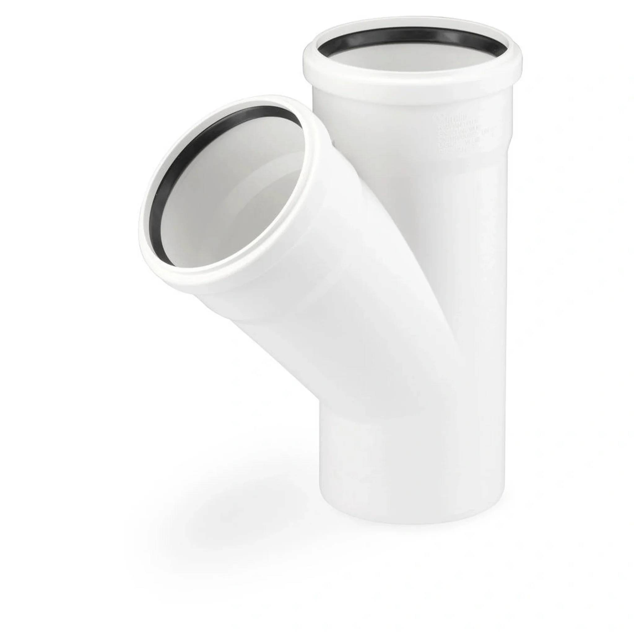 REHAU RAUPIANO PLUS, Einfachabzweig, DN 90/50, 45 Grad, 1 Stk.